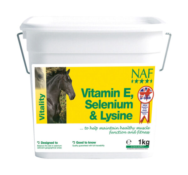 NAF E vitamiin, seleen ja lüsiin